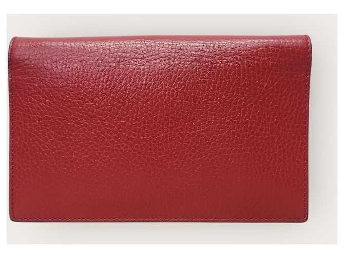 Gucci Roter Leder Interlocking WOC Chain Mini Crossbody Bag - Ansicht 6