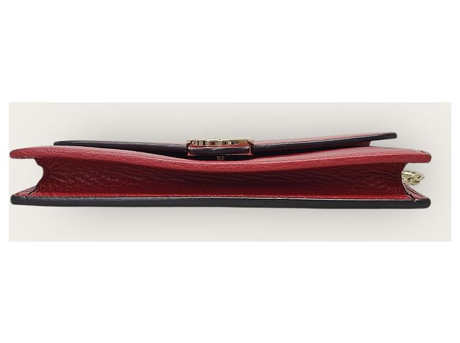 Gucci Roter Leder Interlocking WOC Chain Mini Crossbody Bag - Ansicht 7