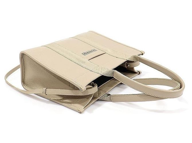 Balenciaga Kleiner Grained Calfskin Tote in Beige mit Hardware Braun - Ansicht 4