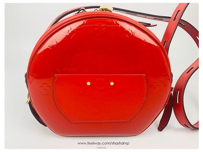 Louis Vuitton Borsa a tracolla Boum Chapeau Souple in vernice rosa - vista 2