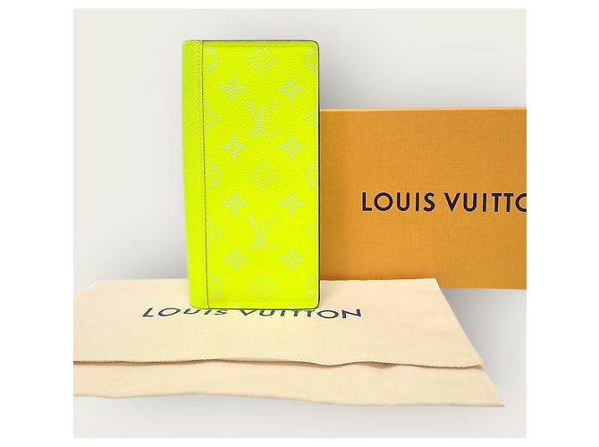 Louis Vuitton Lime Monogram Braza Wallet Long Wallet Golden - view 6