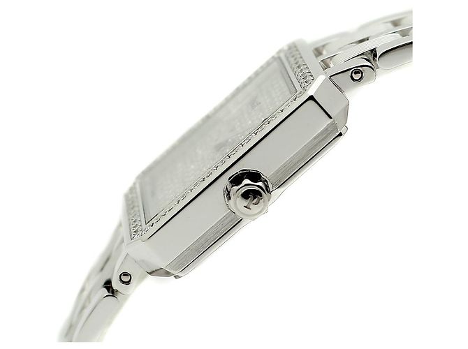 Piaget Protocol Vintage Damenuhr aus Weißgold mit Diamant-Pavé - Ansicht 11