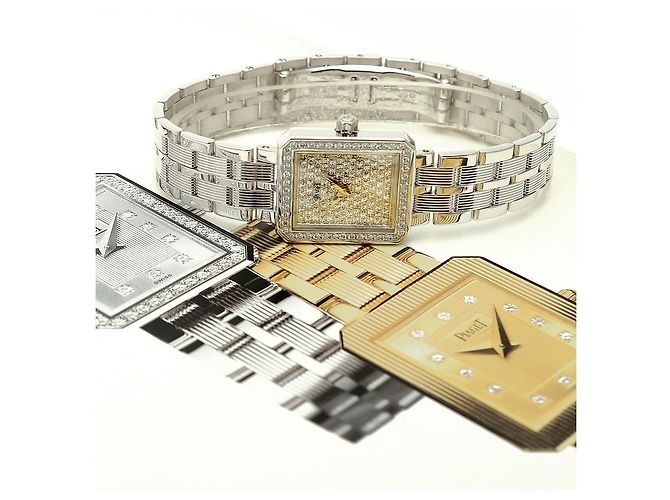 Piaget Protocol Vintage Damenuhr aus Weißgold mit Diamant-Pavé - Ansicht 25
