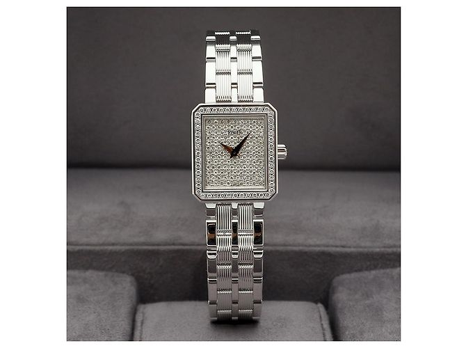 Piaget Protocol Vintage Damenuhr aus Weißgold mit Diamant-Pavé - Ansicht 26