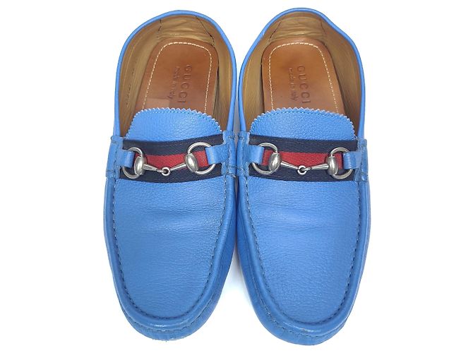 Gucci Horsebit Driving Loafer Blau - Ansicht 2