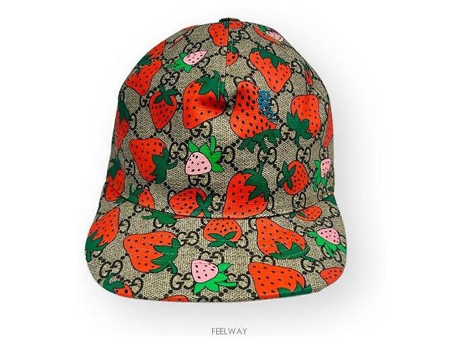Gucci Strawberry Baseball Cap Mehrfarben - Ansicht 2