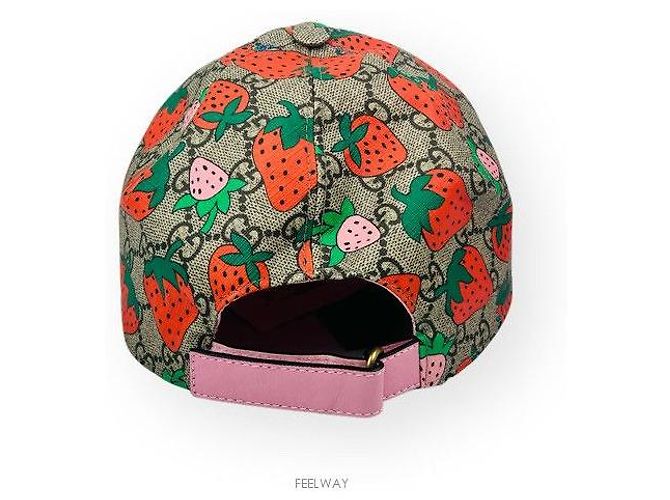 Gucci Strawberry Baseball Cap Mehrfarben - Ansicht 3