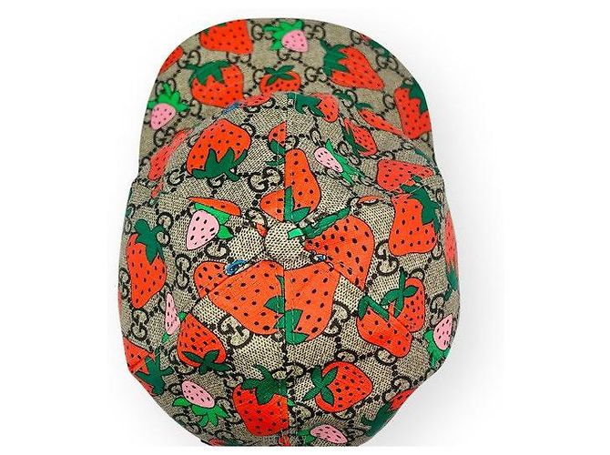 Gucci Strawberry Baseball Cap Mehrfarben - Ansicht 4