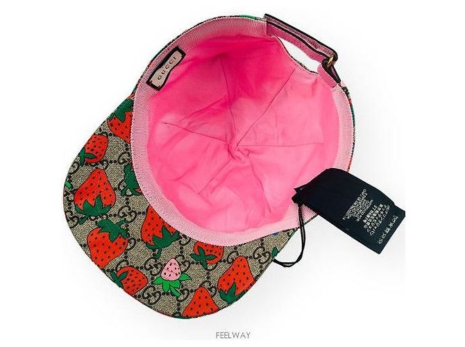 Gucci Strawberry Baseball Cap Mehrfarben - Ansicht 5