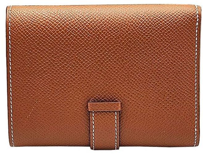 Hermès Cartera Cash Unisex con Bordes Biselados Dorados - vista 5