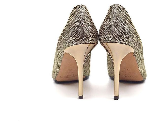 Jimmy Choo Décolleté glitterati D'oro - vista 5