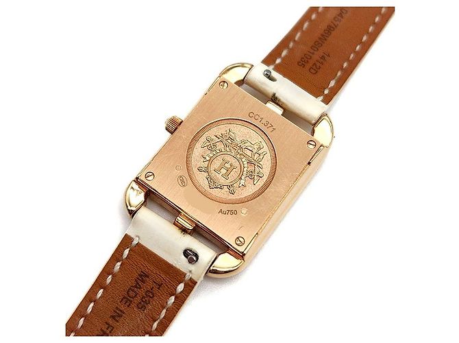 Hermès Orologio Cape Cod in oro e diamanti Rosa - vista 7