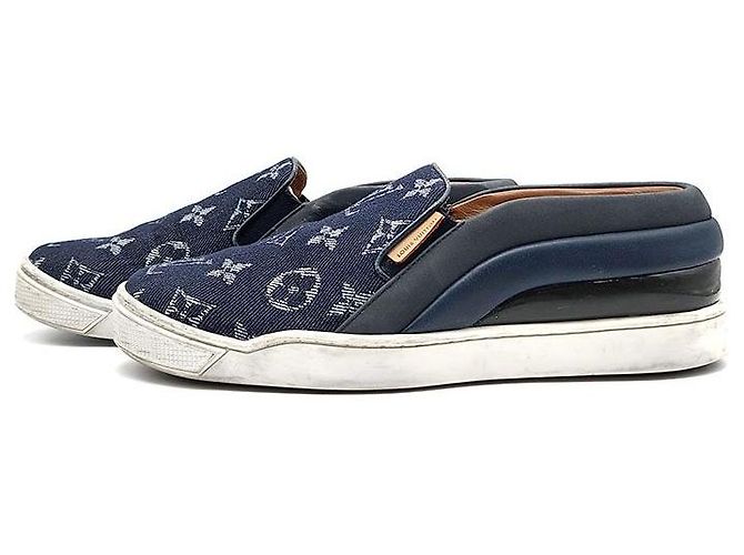 Louis Vuitton Monogram Denim Tempo Slip-On Sneaker Mehrfarben - vista 2