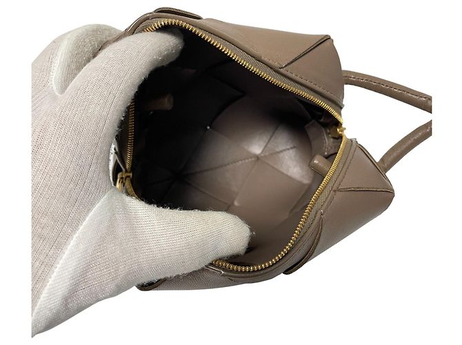 Bottega Veneta Borsa a tracolla Intrecciato Mini Cassette Camera Marrone - vista 4