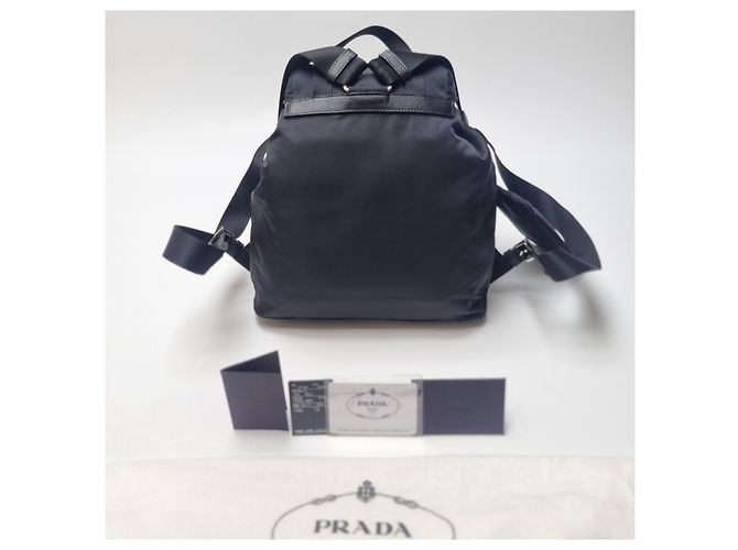 Prada Re-Nylon Rucksack mit Etui (Top Qualität, Komplettset) Schwarz - Ansicht 10