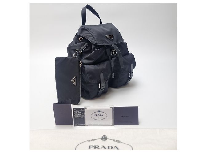 Prada Re-Nylon Rucksack mit Etui (Top Qualität, Komplettset) Schwarz - Ansicht 5