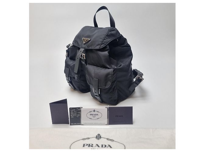 Prada Re-Nylon Rucksack mit Etui (Top Qualität, Komplettset) Schwarz - Ansicht 6