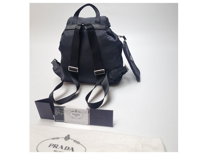 Prada Re-Nylon Rucksack mit Etui (Top Qualität, Komplettset) Schwarz - Ansicht 8