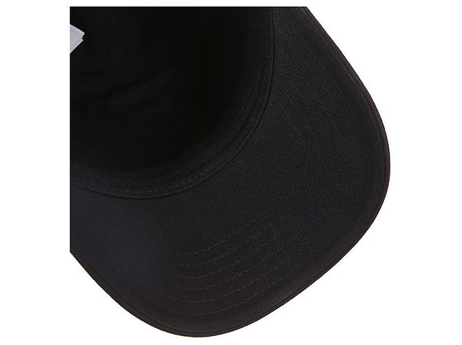 Moncler Cappellino in gabardine di cotone con patch con logo Nero - vista 8