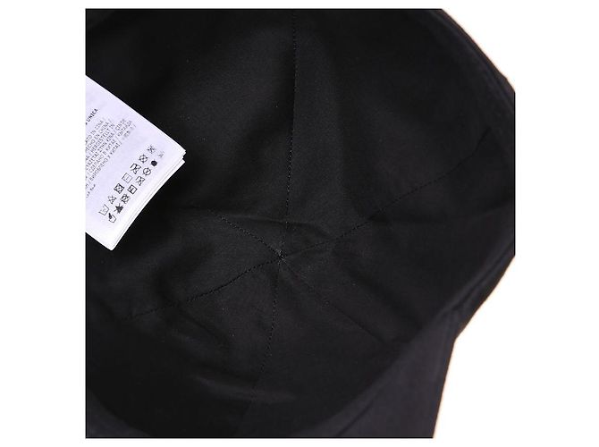 Moncler Cappellino in gabardine di cotone con patch con logo Nero - vista 9