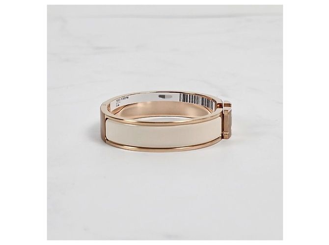 Hermès Armreif Click Blanc Cream Rose Gold Weiß - Ansicht 6