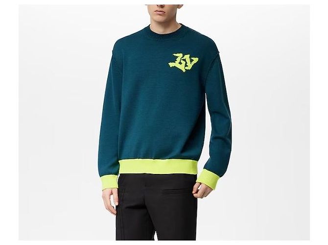 Louis Vuitton Intarsia Signature Crewneck Strickpullover Mehrfarben - Ansicht 10