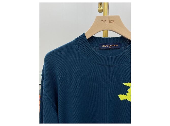Louis Vuitton Intarsia Signature Crewneck Strickpullover Mehrfarben - Ansicht 3
