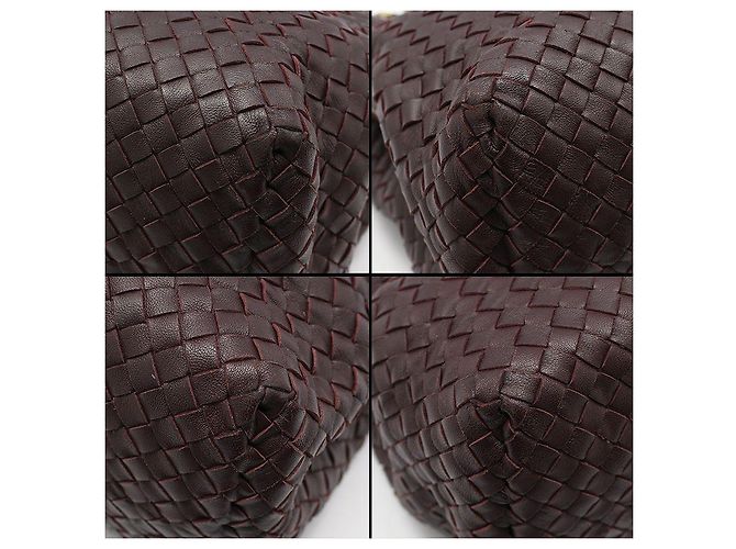 Bottega Veneta Borsa shopper a tracolla Intrecciato Burgundy media Rosso - vista 11