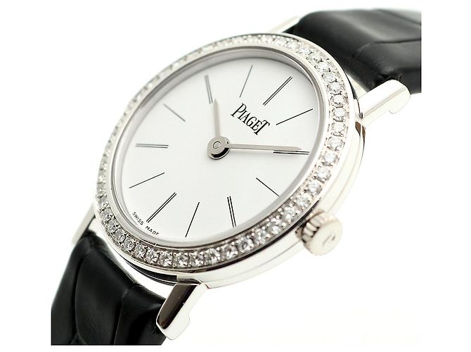 Piaget Altiplano Origin Small Damenarmbanduhr aus Weißgold und Diamanten Quarz - Ansicht 10