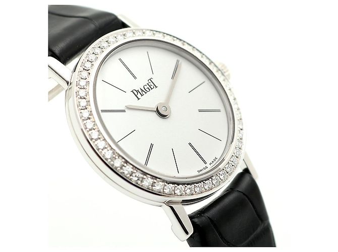 Piaget Altiplano Origin Small Damenarmbanduhr aus Weißgold und Diamanten Quarz - Ansicht 11