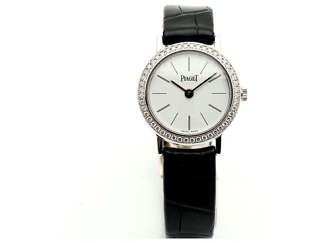 Piaget Altiplano Origin Small Damenarmbanduhr aus Weißgold und Diamanten Quarz - Ansicht 15