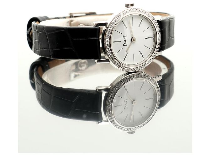 Piaget Altiplano Origin Small Damenarmbanduhr aus Weißgold und Diamanten Quarz - Ansicht 18