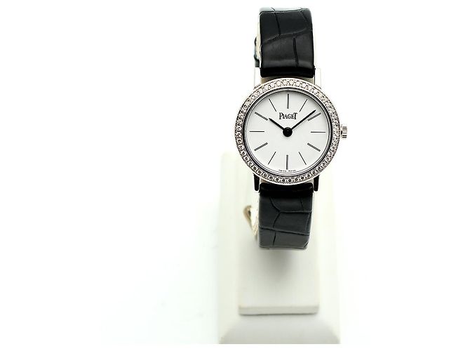 Piaget Altiplano Origin Small Damenarmbanduhr aus Weißgold und Diamanten Quarz - Ansicht 2