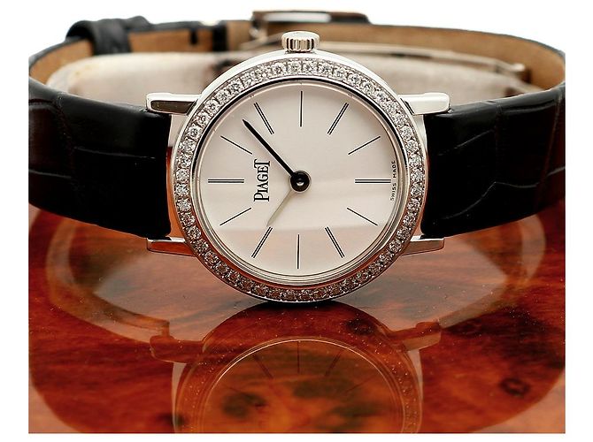 Piaget Altiplano Origin Small Damenarmbanduhr aus Weißgold und Diamanten Quarz - Ansicht 23