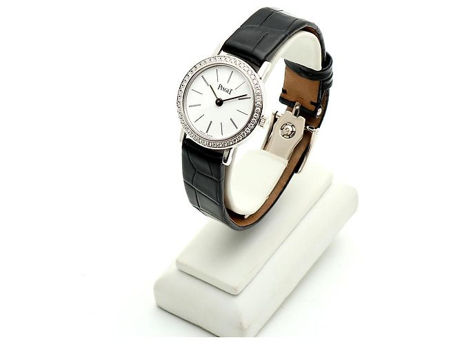 Piaget Altiplano Origin Small Damenarmbanduhr aus Weißgold und Diamanten Quarz - Ansicht 4
