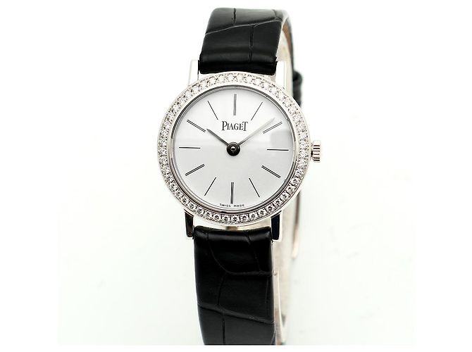 Piaget Altiplano Origin Small Damenarmbanduhr aus Weißgold und Diamanten Quarz - Ansicht 8