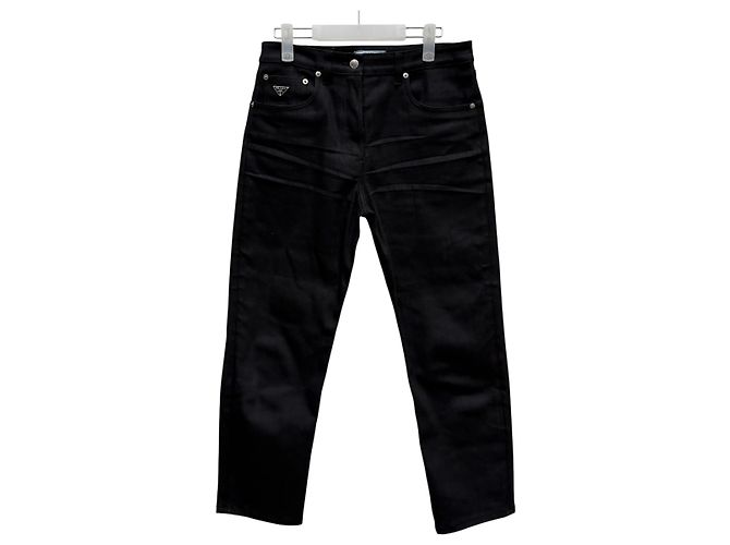 Prada Stretch-Denim-Jeans Schwarz - Ansicht 2