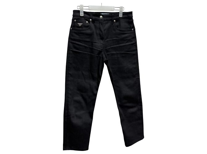 Prada Stretch-Denim-Jeans Schwarz - Ansicht 3