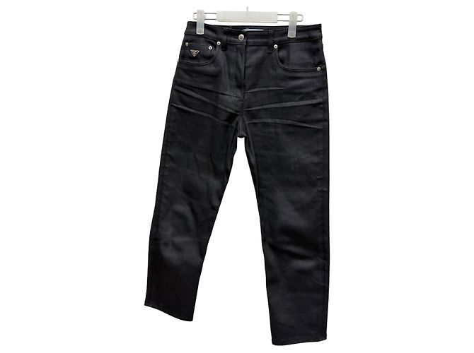 Prada Stretch-Denim-Jeans Schwarz - Ansicht 4