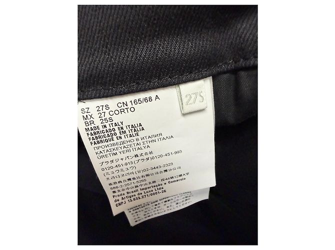 Prada Stretch-Denim-Jeans Schwarz - Ansicht 8
