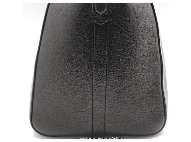 Givenchy Bolsa de ombro Medium em pele de cabra preta e prata Preto - vista 8