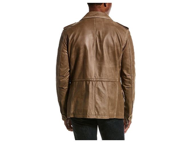 Tod's Refurbished Stone Wash Wachslederjacke Braun - Ansicht 2