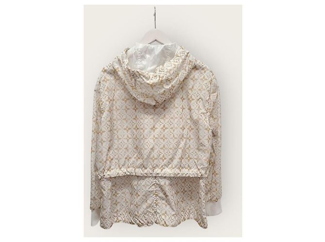 Louis Vuitton Parka corta Monogram Champaign Flower Tile Bianco - vista 5