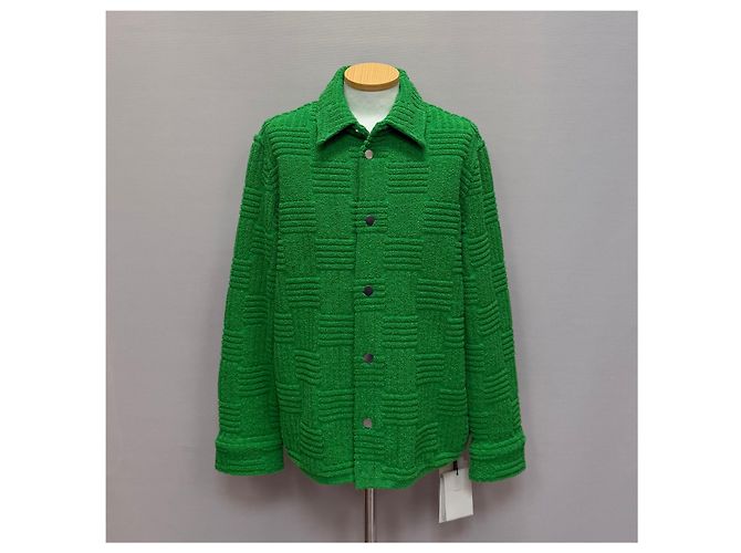 Bottega Veneta Intrecciato Terry-Jacquard-Jacke Grün - Ansicht 2