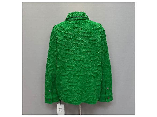 Bottega Veneta Intrecciato Terry-Jacquard-Jacke Grün - Ansicht 3