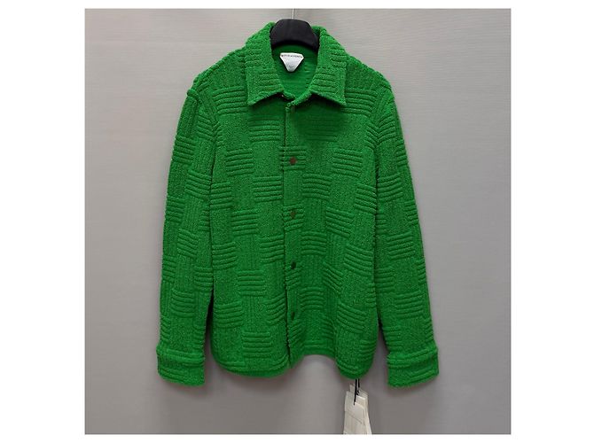 Bottega Veneta Intrecciato Terry-Jacquard-Jacke Grün - Ansicht 4