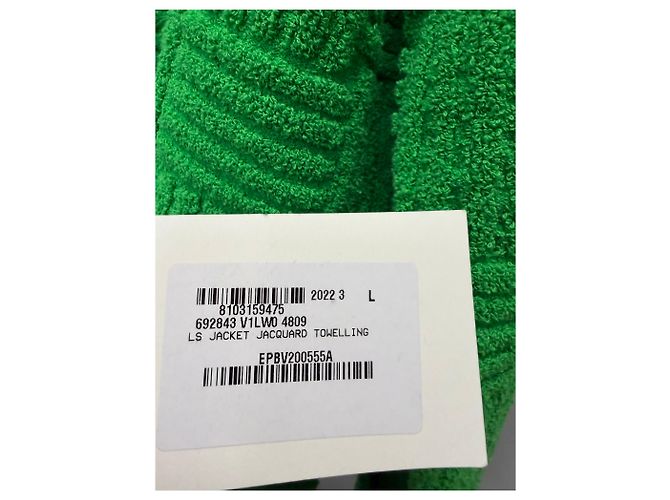 Bottega Veneta Intrecciato Terry-Jacquard-Jacke Grün - Ansicht 6