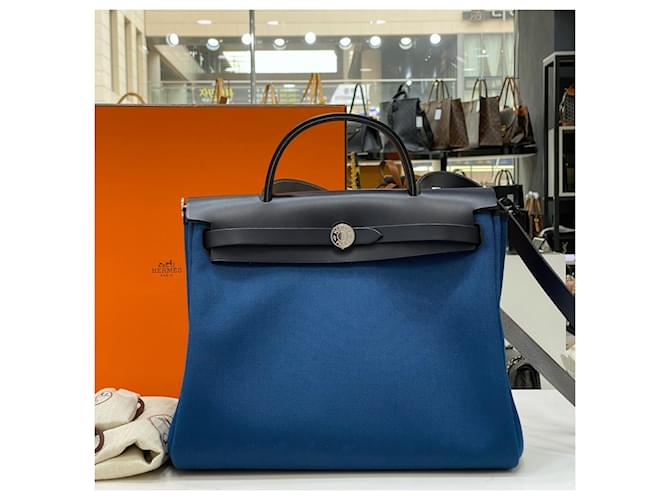 Hermès Erbek PM Navy stamp Blau - Ansicht 3