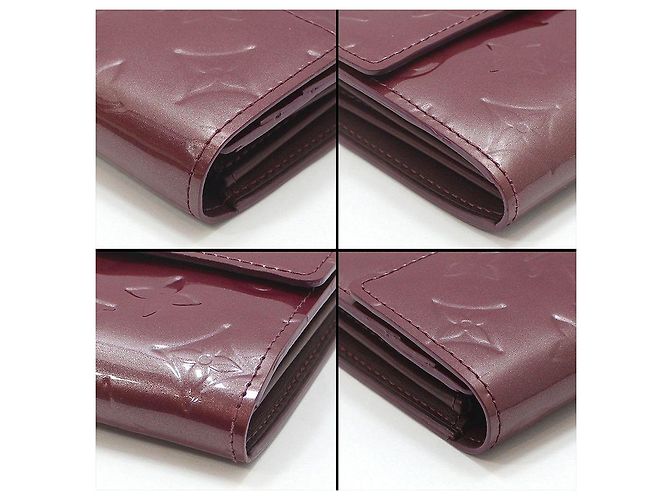 Louis Vuitton Cartera Long Sarah Monogram Vernis Púrpura - vista 10