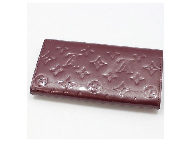 Louis Vuitton Cartera Long Sarah Monogram Vernis Púrpura - vista 4